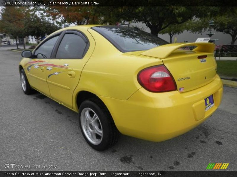 Solar Yellow / Dark Slate Gray 2003 Dodge Neon SXT