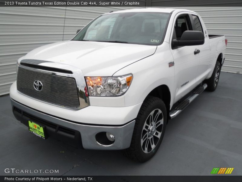 Super White / Graphite 2013 Toyota Tundra Texas Edition Double Cab 4x4
