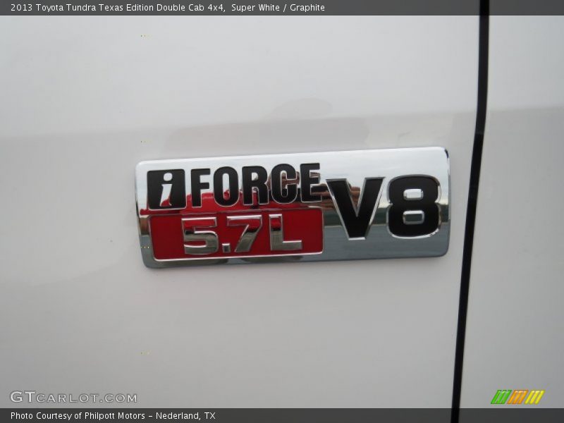 Super White / Graphite 2013 Toyota Tundra Texas Edition Double Cab 4x4