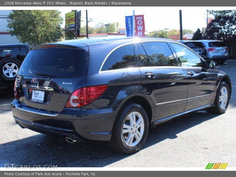 Majestic Black Metallic / Macadamia 2008 Mercedes-Benz R 350 4Matic