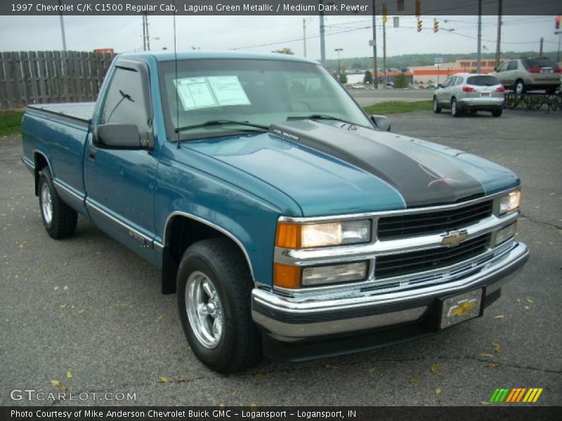 Laguna Green Metallic / Medium Dark Pewter 1997 Chevrolet C/K C1500 Regular Cab