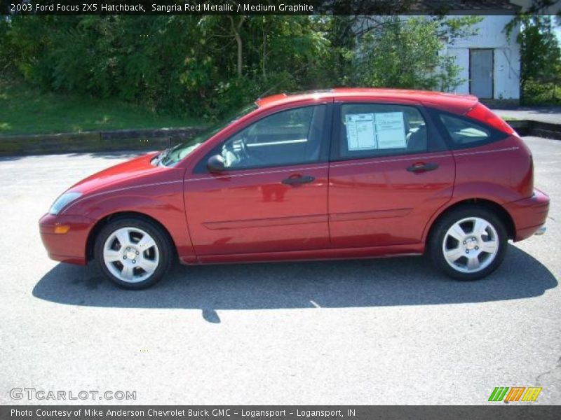 Sangria Red Metallic / Medium Graphite 2003 Ford Focus ZX5 Hatchback