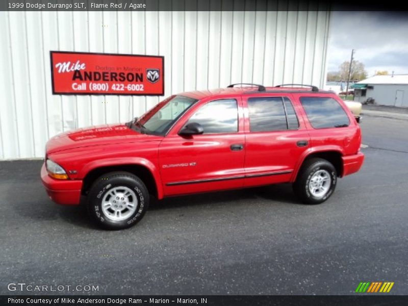 Flame Red / Agate 1999 Dodge Durango SLT