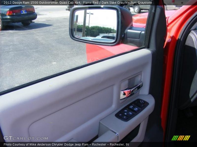 Flame Red / Dark Slate Gray/Medium Graystone 2012 Dodge Ram 1500 Outdoorsman Quad Cab 4x4
