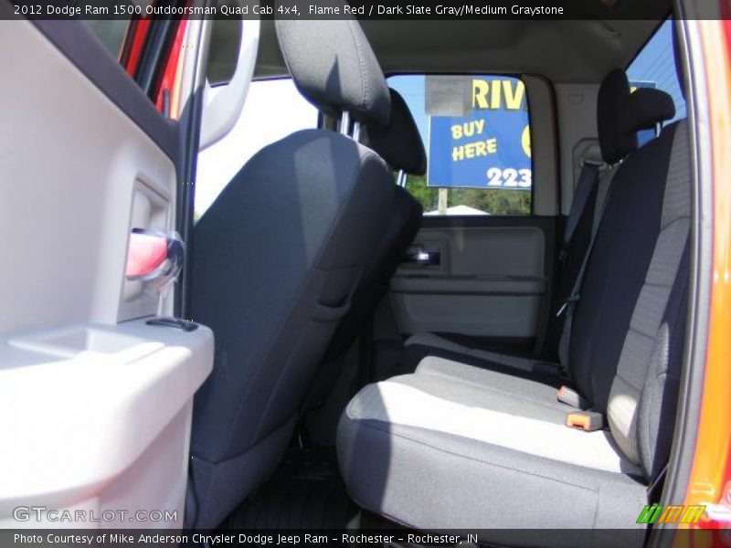 Flame Red / Dark Slate Gray/Medium Graystone 2012 Dodge Ram 1500 Outdoorsman Quad Cab 4x4