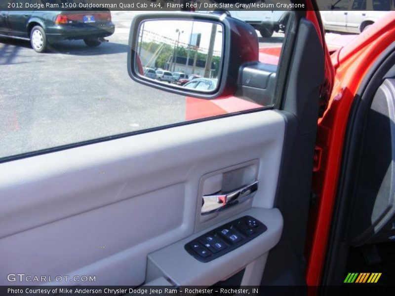 Flame Red / Dark Slate Gray/Medium Graystone 2012 Dodge Ram 1500 Outdoorsman Quad Cab 4x4