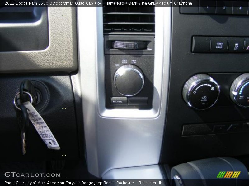 Flame Red / Dark Slate Gray/Medium Graystone 2012 Dodge Ram 1500 Outdoorsman Quad Cab 4x4