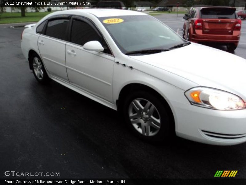 Summit White / Gray 2012 Chevrolet Impala LT