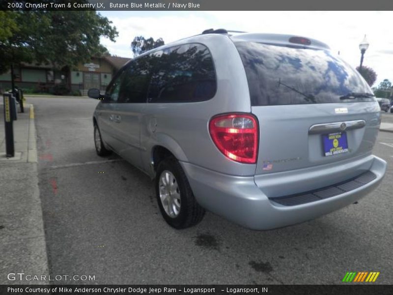 Butane Blue Metallic / Navy Blue 2002 Chrysler Town & Country LX