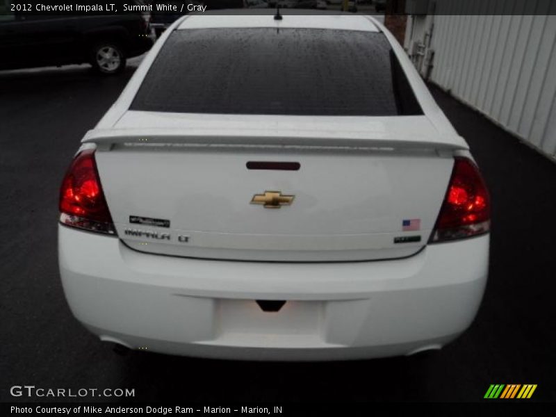 Summit White / Gray 2012 Chevrolet Impala LT