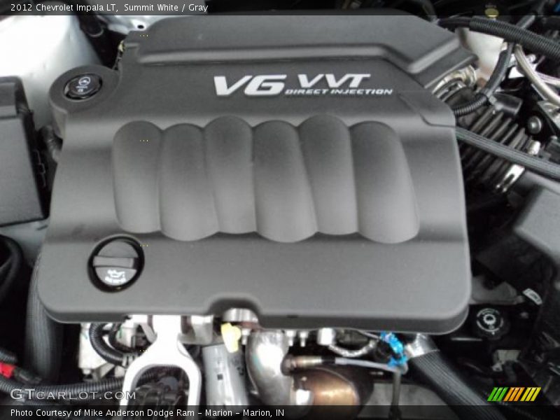 Summit White / Gray 2012 Chevrolet Impala LT