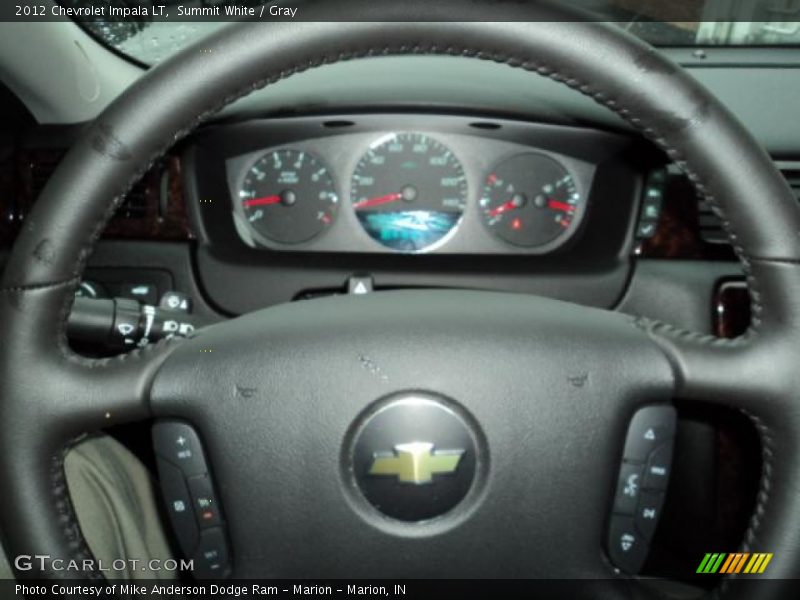 Summit White / Gray 2012 Chevrolet Impala LT