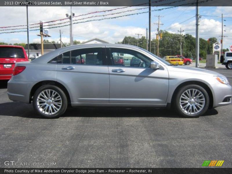 Billet Silver Metallic / Black 2013 Chrysler 200 Limited Sedan