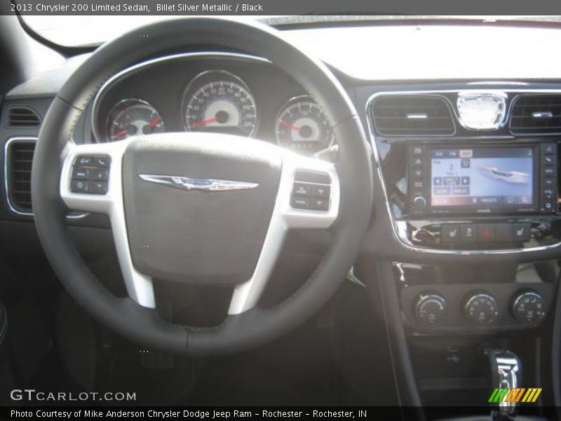 Billet Silver Metallic / Black 2013 Chrysler 200 Limited Sedan
