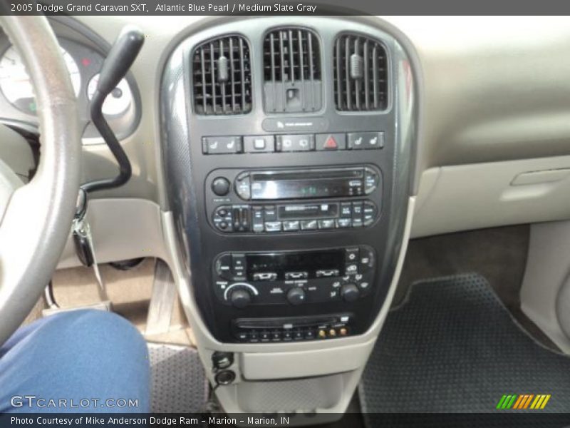 Atlantic Blue Pearl / Medium Slate Gray 2005 Dodge Grand Caravan SXT