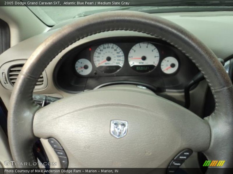 Atlantic Blue Pearl / Medium Slate Gray 2005 Dodge Grand Caravan SXT