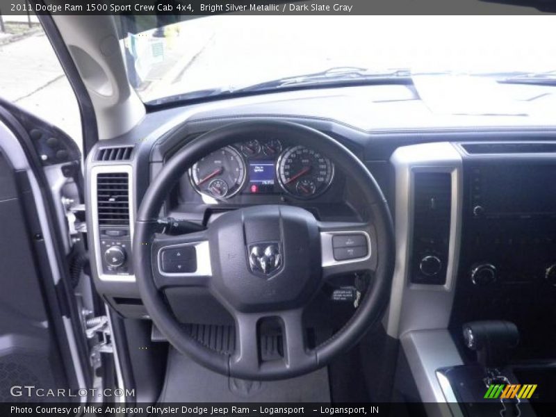 Bright Silver Metallic / Dark Slate Gray 2011 Dodge Ram 1500 Sport Crew Cab 4x4