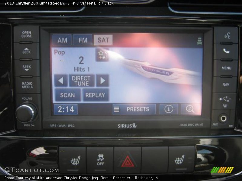 Billet Silver Metallic / Black 2013 Chrysler 200 Limited Sedan