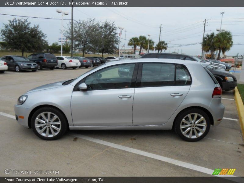 Reflex Silver Metallic / Titan Black 2013 Volkswagen Golf 4 Door TDI