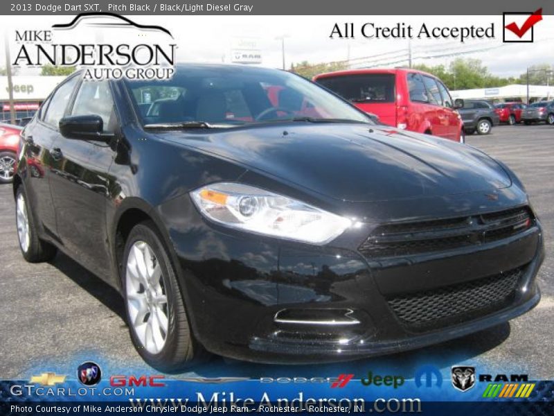 Pitch Black / Black/Light Diesel Gray 2013 Dodge Dart SXT