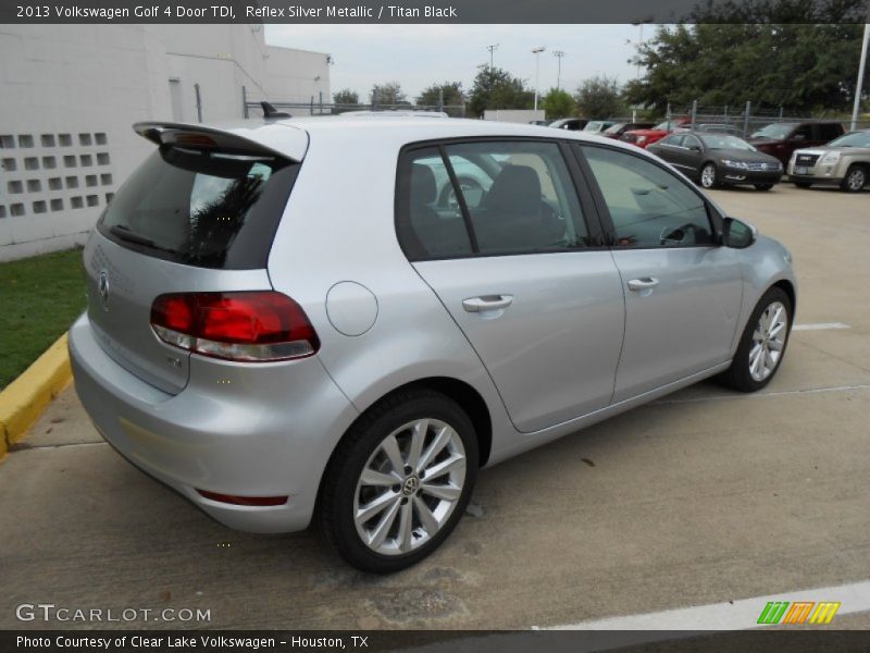 Reflex Silver Metallic / Titan Black 2013 Volkswagen Golf 4 Door TDI