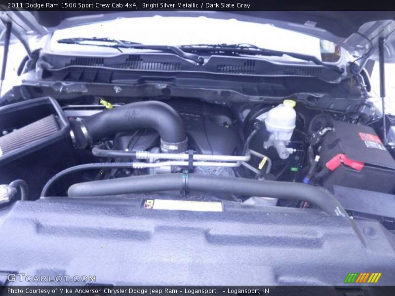 Bright Silver Metallic / Dark Slate Gray 2011 Dodge Ram 1500 Sport Crew Cab 4x4
