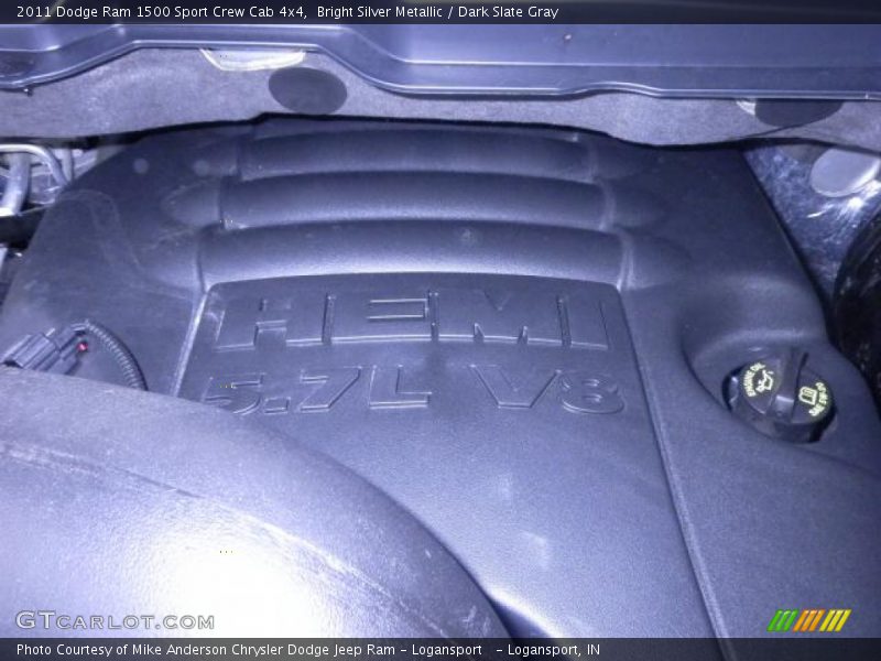 Bright Silver Metallic / Dark Slate Gray 2011 Dodge Ram 1500 Sport Crew Cab 4x4