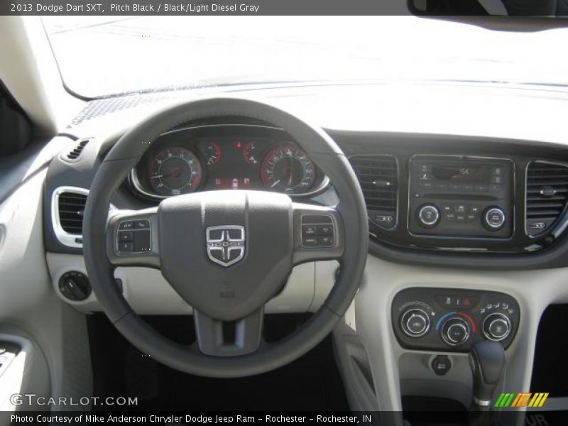 Pitch Black / Black/Light Diesel Gray 2013 Dodge Dart SXT