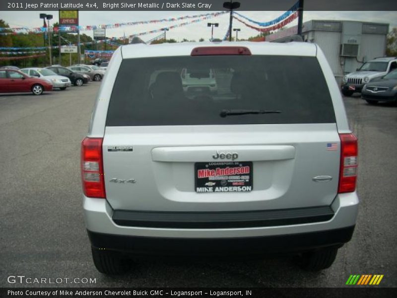 Bright Silver Metallic / Dark Slate Gray 2011 Jeep Patriot Latitude 4x4