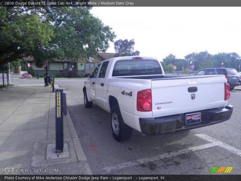 Bright White / Medium Slate Gray 2006 Dodge Dakota ST Quad Cab 4x4
