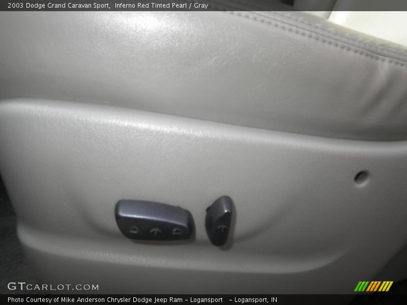 Inferno Red Tinted Pearl / Gray 2003 Dodge Grand Caravan Sport