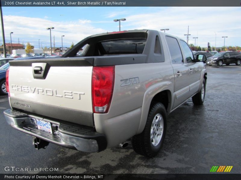 Silver Birch Metallic / Tan/Neutral 2006 Chevrolet Avalanche LT 4x4