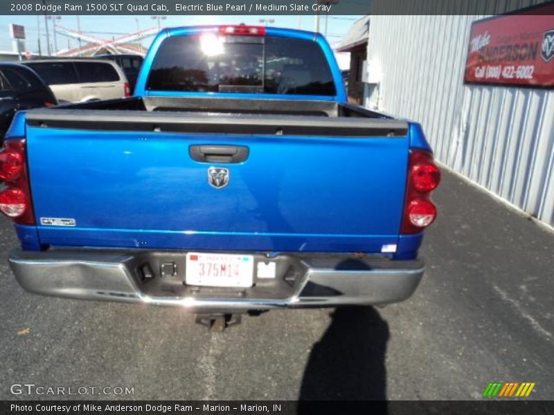 Electric Blue Pearl / Medium Slate Gray 2008 Dodge Ram 1500 SLT Quad Cab
