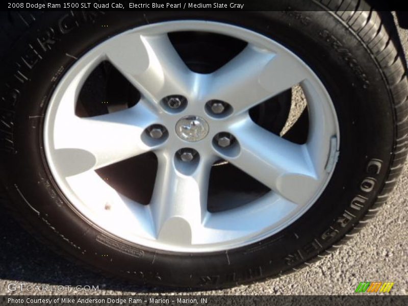 Electric Blue Pearl / Medium Slate Gray 2008 Dodge Ram 1500 SLT Quad Cab