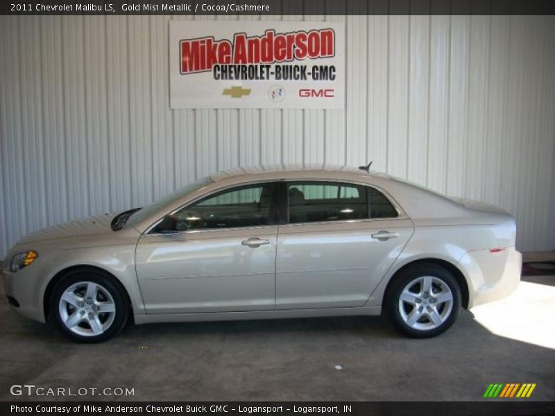 Gold Mist Metallic / Cocoa/Cashmere 2011 Chevrolet Malibu LS