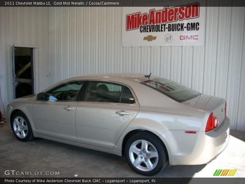 Gold Mist Metallic / Cocoa/Cashmere 2011 Chevrolet Malibu LS