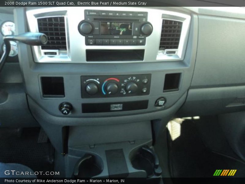 Electric Blue Pearl / Medium Slate Gray 2008 Dodge Ram 1500 SLT Quad Cab