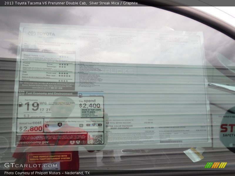 Silver Streak Mica / Graphite 2013 Toyota Tacoma V6 Prerunner Double Cab