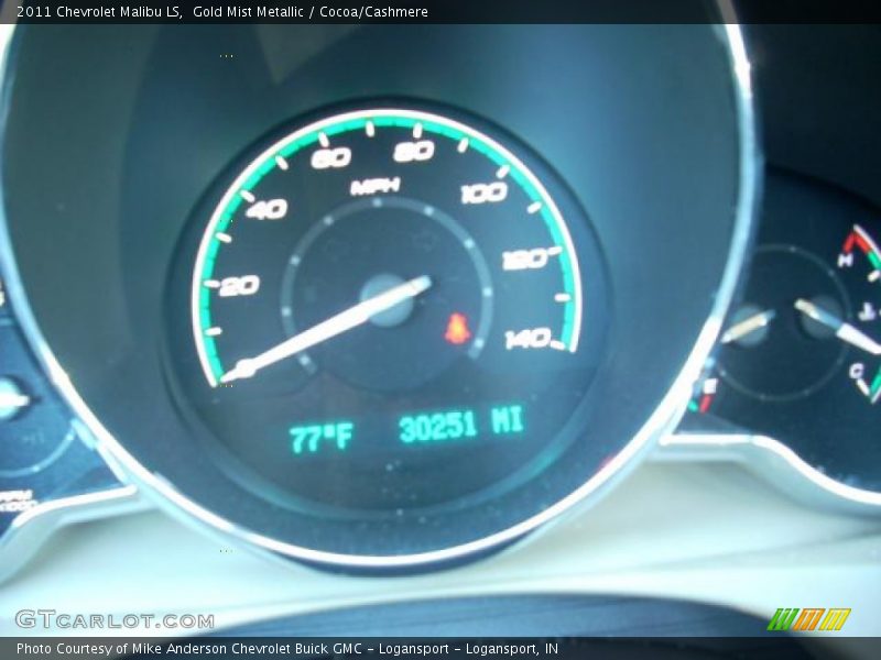 Gold Mist Metallic / Cocoa/Cashmere 2011 Chevrolet Malibu LS