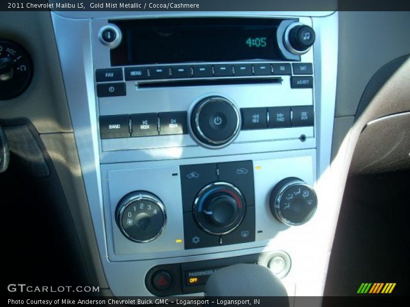 Gold Mist Metallic / Cocoa/Cashmere 2011 Chevrolet Malibu LS