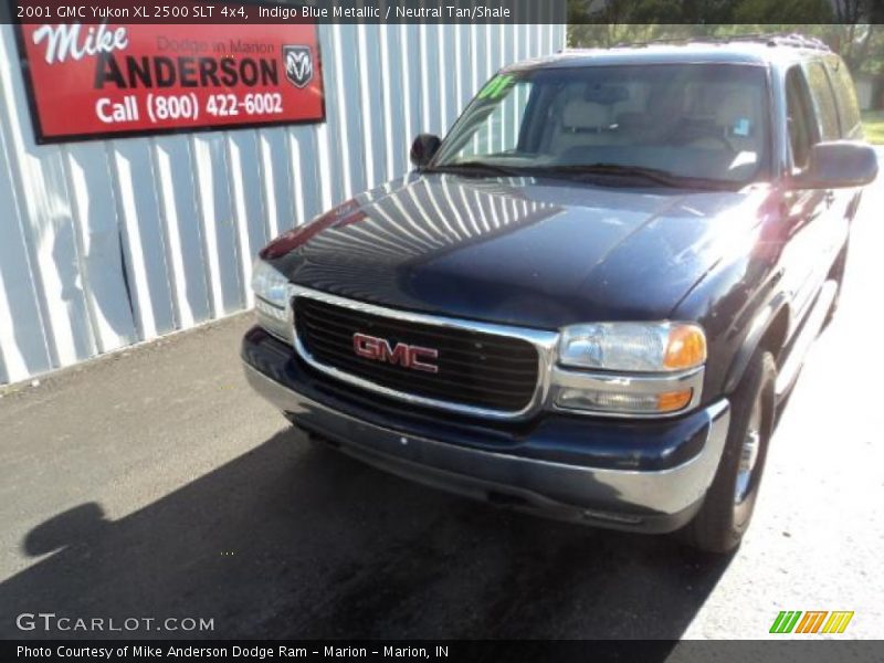 Indigo Blue Metallic / Neutral Tan/Shale 2001 GMC Yukon XL 2500 SLT 4x4