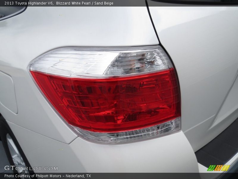 Blizzard White Pearl / Sand Beige 2013 Toyota Highlander V6