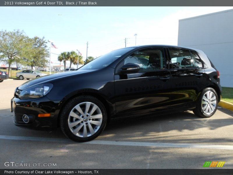 Black / Titan Black 2013 Volkswagen Golf 4 Door TDI