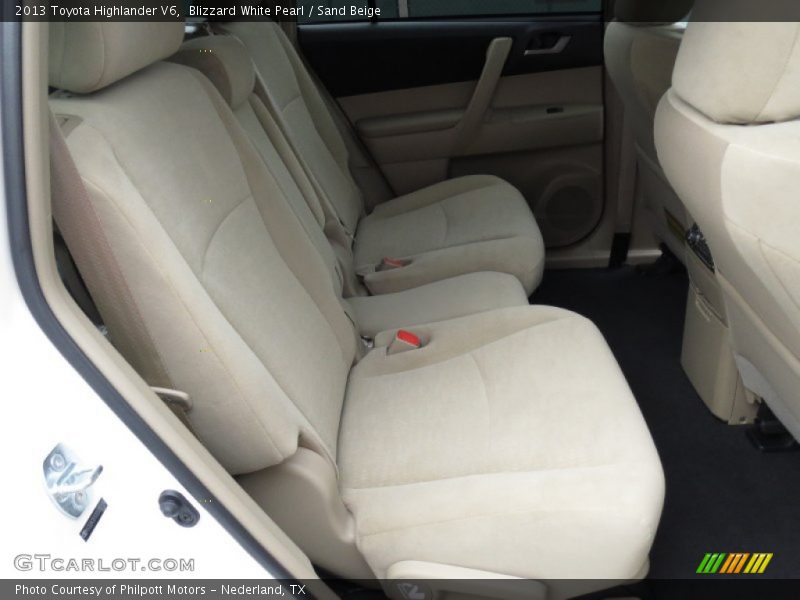 Blizzard White Pearl / Sand Beige 2013 Toyota Highlander V6