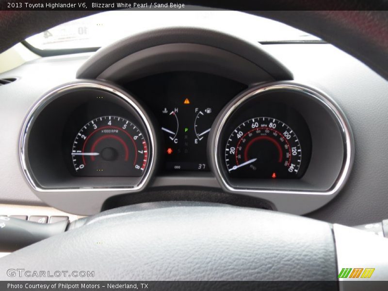  2013 Highlander V6 V6 Gauges
