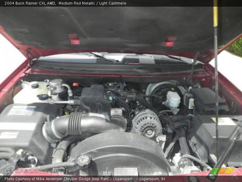 Medium Red Metallic / Light Cashmere 2004 Buick Rainier CXL AWD