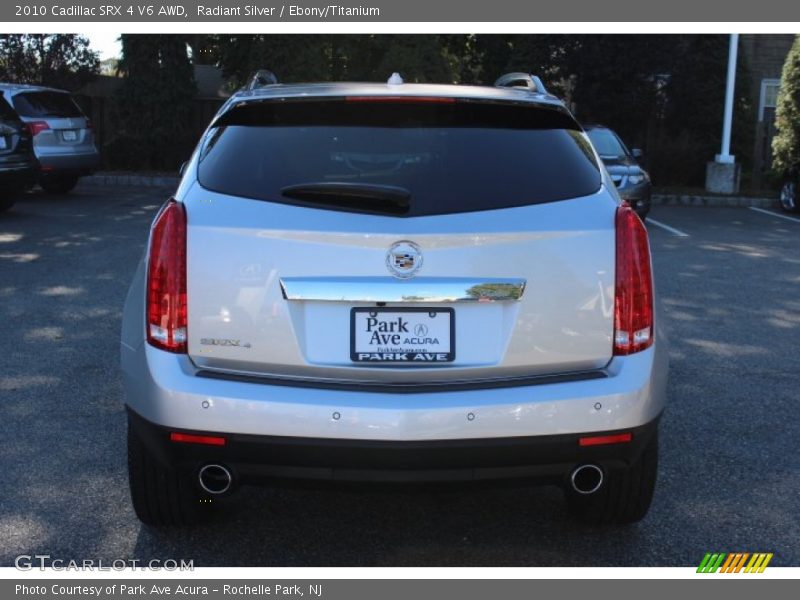 Radiant Silver / Ebony/Titanium 2010 Cadillac SRX 4 V6 AWD