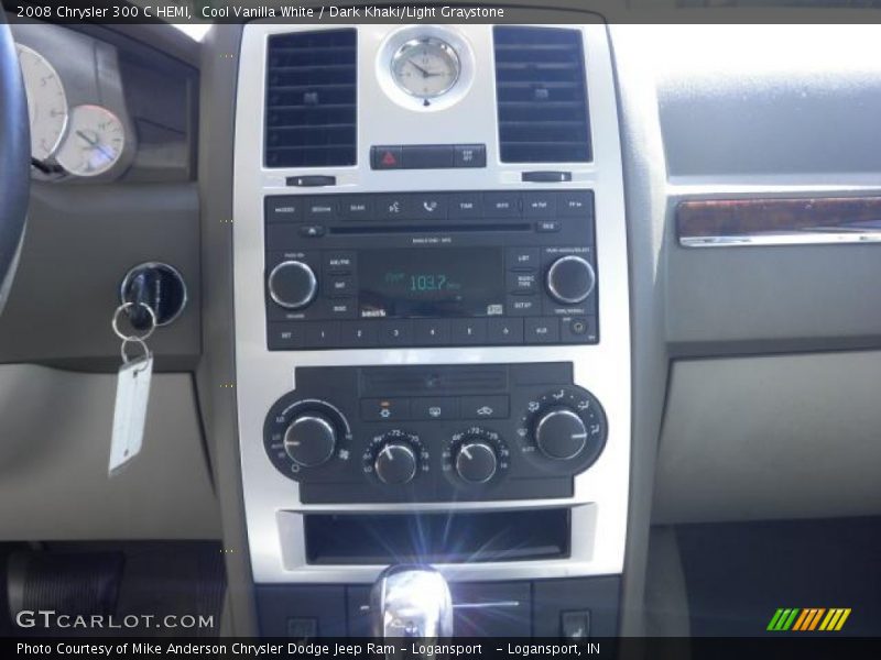 Cool Vanilla White / Dark Khaki/Light Graystone 2008 Chrysler 300 C HEMI