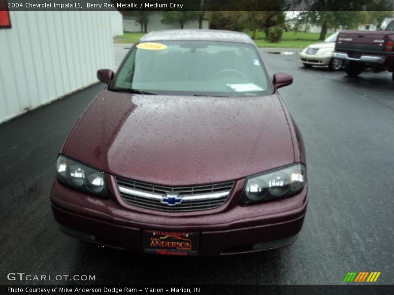 Berry Red Metallic / Medium Gray 2004 Chevrolet Impala LS