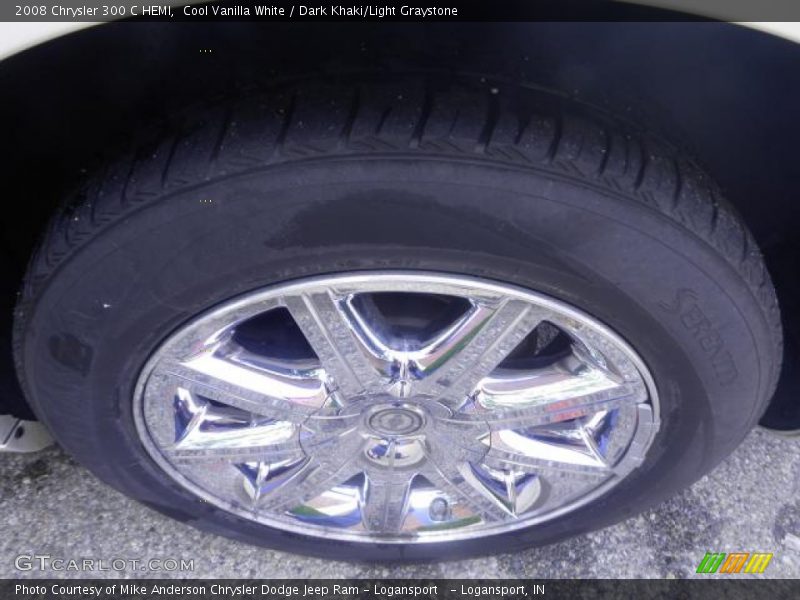 Cool Vanilla White / Dark Khaki/Light Graystone 2008 Chrysler 300 C HEMI